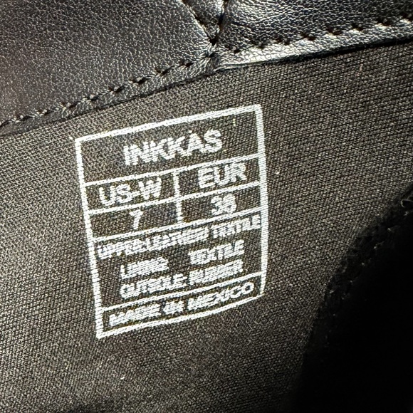 Inkkas Rooster Bootie Black Suede Low Heel Sustainably Made Women's Size 7/38 - Picture 9 of 12